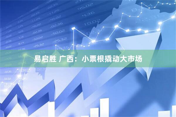 易启胜 广西:小票根撬动大市场